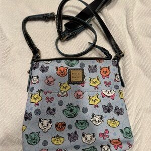 Dooney & Bourke Cat Pattern Crossbody Bag - Blue and Multicolor